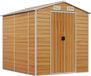 vidaXL Tuinhuis Lichtbruin 191x215x198 cm Gegalvaniseerd staal