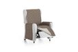 Eysa Mist bankovertrek, polyester, C/7 bruin-beige, 1 stoel 55 cm. Geschikt voor banken van 60 tot 110 cm.