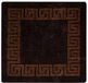 vidaXL Tapis Runner MARSA Zwart 100 x 100 cm Polyester en PVC