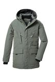 killtec jongens Functionele parka/parka waterproof met capuchon KOW 378 BYS PRK, moos, 152, 42171-000