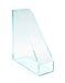 Osco Acryl tijdschriftenrek, extra brede bureauvloervijl en tijdschriftenhouder, dik premium acryldisplay voor kantoor, thuis, studeerkamer, glaslook (enkel)