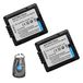amsahr Panasonic CGA-DU06, DU07, DU14 Pack-2 Digitale Camera en Camcorder Batterij - Inclusief Objectief Accessoires