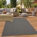 Klassiek-modern tapis sisal, anthracite, 80 x 150 cm