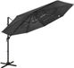 Syfax Parasol 4-laags met aluminium paal 3x3 m antracietkleurig