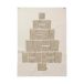 Ferm Living Calendrier de l'Avent Maxi en pin, 90x125 cm