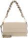 COCCINELLE Leren schoudertas Boheme Grana Double Shoulder Bag Sandshell / Seagrass beige