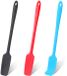 Ibenzoa® set de 3 pièces de spatules en silicone avec manche long résistant à la chaleur pour la cuisine et la pâtisserie
