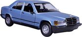 Bburago Mercedes 190E 1987, blau 1:24 Auto
