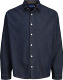 Jack & Jones Jornorrebro Denim Shirt Ls Noos Loose Fit Dark Blue Denim S