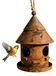 Maison d'oiseau décorative en métal pour le jardin