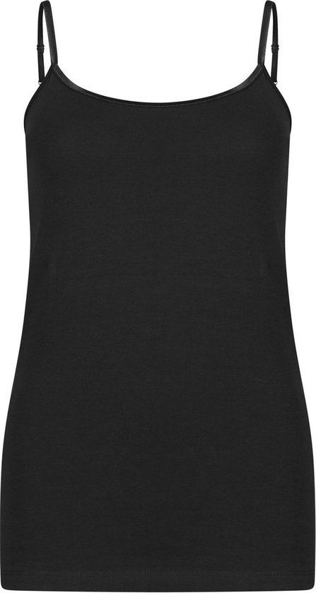 WE Fashion Dames organic cotton singlet XXL Black