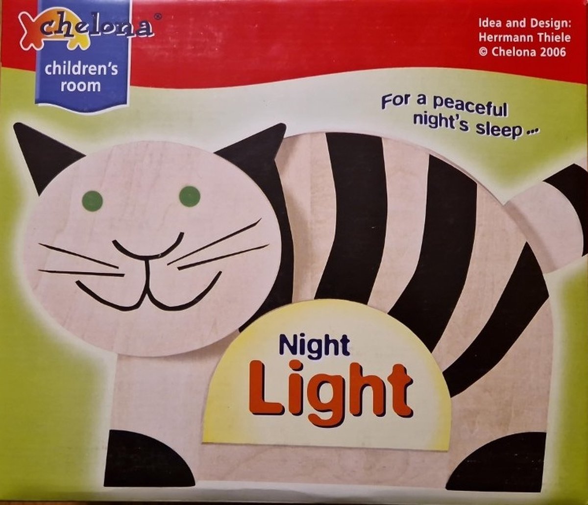 Chelona kinderkamer nachtlamp kat