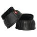 Imperial Riding Hoefklokken, IRH Bells van natuurlijk rubber, schokabsorberend en schuurvrij, met zachte rand, veilige klittenbandsluiting, robuuste paardenhoefbellen voor training, zwart, L
