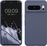 kwmobile telefoonhoesje geschikt voor Google Pixel 8 Pro - Hoesje met siliconen coating - Smartphone case in blauwgrijs