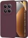 Techsuit Hoesje geschikt voor Xiaomi Redmi Note 15 Pro 5G - Soft Flex Silicone Back Cover - Plum Red
