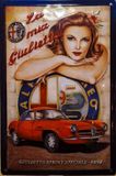 I&S Alfa Romeo Guilietta (1959) Metalen wandbord in reliëf 20 x 30 cm