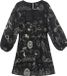 Desigual Robe California Manches Longues Col Rond Fantaisie Gris Polyester M (38)