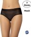 Teyli Dames Boxershort van Mesh Stof - 2 Pack - Zwart L
