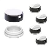 WAGNER QuickClick® Kunststofglijders Meubelglijders I set van 4 voor verlijming I 4x basisdeel+glij-inzetstuk verwisselbaar - kunststof HYPER - diameter Ø 20 mm - Made in Germany - 15830700