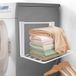 Merkloos Organiseur de machine à laver mobile multifonctionnelle - fortement magnétique - blanc - plastique - pliable - 40x10x60 cm