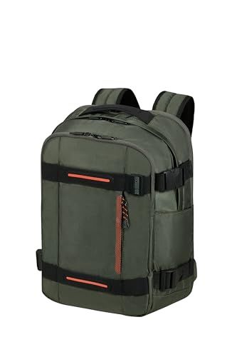 American Tourister Urban Track Laptop Rugzak 15.6" – 45 cm, 29 L - 3 Grote Vakken - Grote Capaciteit - Ergonomisch - Gewatteerd Laptopvak - Donker Khaki