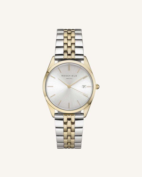 Rosefield The Ace Dames Horloge - Zilver + Goud Ø33mm - ACSGD-A01