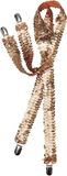 Bristol Rubies Bretels - goud glitter - unisex/volwassenen - Carnaval verkleed accessoires