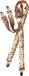 Bristol Rubies Bretels - goud glitter - unisex/volwassenen - Carnaval verkleed accessoires