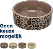 Trixie Voerbak Kat - Keramiek Panterprint - 300ml, Ø 12cm