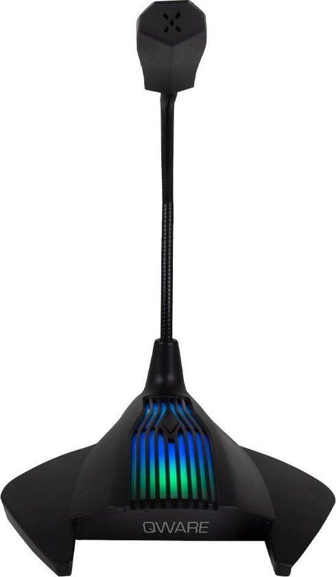 Qware Gaming Ancora - Gaming Microphone - Condenser - USB - Black