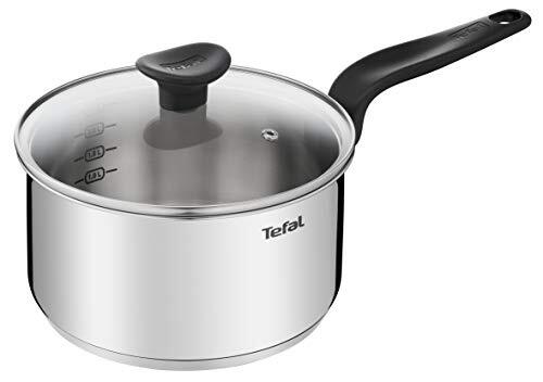 Tefal Primary kookpan 20 cm / 3 l + deksel, roestvrij staal, hoogwaardig, inductie, stoven, koken, recepten E3082404