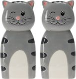 Excellent Houseware 3D kat waterverdamper radiator - 2x - kat - kunststeen - kinderkamer - 18 cm - luchtbevochtiger
