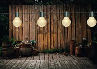 Anna's Collection 2x Feestverlichting lichtsnoer warm witte lampbolletjes 10 m - Binnen/buiten verlichting - LED lampjes