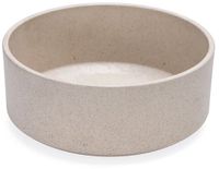 Designed by Lotte Noor Voerbak Hond - Eetbak/Drinkbak - Vaatwasserbestendig - Bamboe - Beige - 17 cm