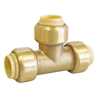 SOMATHERM FOR YOU 3540730014047 TEE EQUAL PushFit 12 - T-stuk gelijk voor koperen buizen of meerlaags Ø12