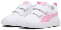 Puma Courtflex V3 V Inf Sneakers Kinderen Klittenband Wit Roze Lila