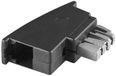 Goobay 50308 TAE-N naar RJ-11/RJ-14 Adapter Zwart