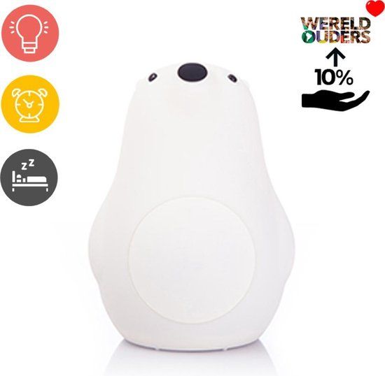Merkloos DOODIES Bobbie Bear Nachtlampje Kinderen - LED - Met Sensor - Warm Wit Licht