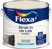 Flexa Strak In De Lak Buitenlak Zijdeglans Crème Wit / Ral 9001 2,5 L