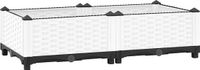 vidaXL Verhoogde Plantenbak 80x40x23 cm Wit