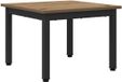 vidaXL Salontafel Artisanaal eiken 50 x 50 x 36 cm Bewerkt hout