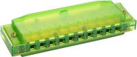 HOHNER Mondharmonica, doorschijnend harp, C, groen