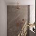 Brauer Copper Edition Thermostatische Regendoucheset Inbouw - Hoofddouche 20 cm - 3 Weg - Handdouche 3 Standen - Doucheslang - Wandaansluitbocht