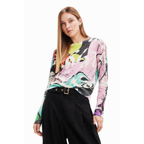 Desigual trui met all over print multi