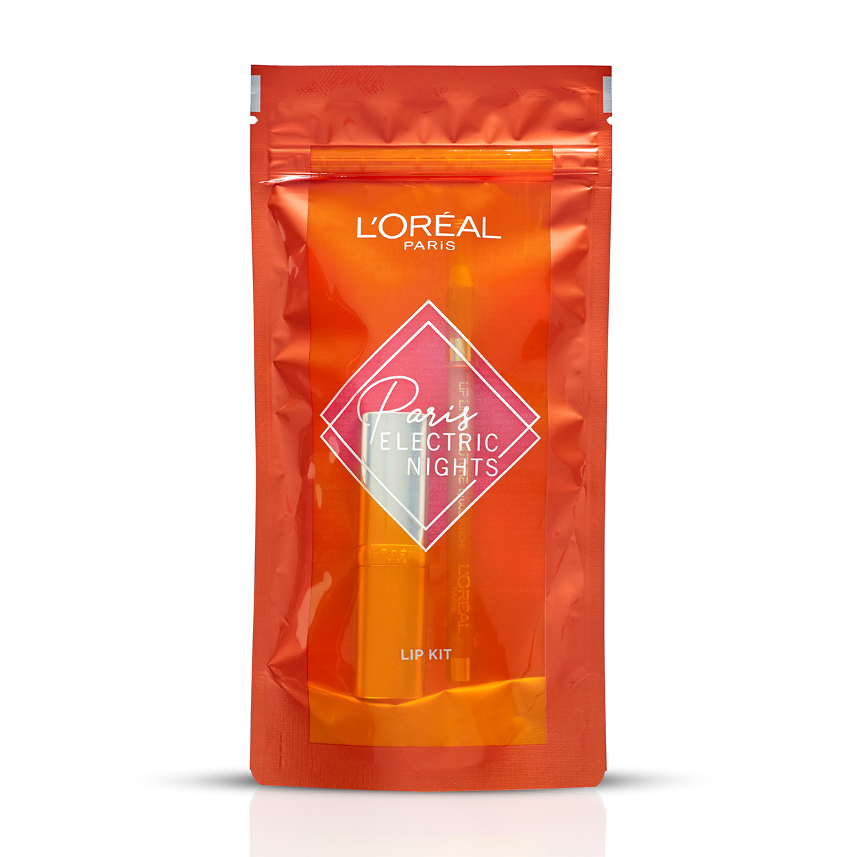 L'Oréal Paris Electric Nights – Lip kit met Color Riche Satin 630 Beige à Nu lippenstift en bijpassende Lip Liner Couture 630 Beige à Nu – Nude L’Oréal lippenstift en lipliner