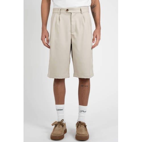 Prohibited Prohibited straight leg bermuda short - crème
