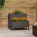 Maison Exclusive - Jardinière gris, 84,5 x 84 x 75 cm, bois massif, pin