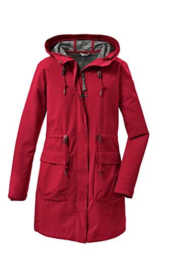 G.I.G.A. DX Women's Casual softshell parka met capuchon - GS 99 WMN SFTSHLL PRK, modern red, 42, 37955-000