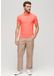 Superdry Essential Logo Neon Jersy Polo M1110419a Fiery Coral Mannen Maat - L