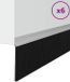 vidaXL Zelfklevende Deurborstels 6 stuks Zilver 100 cm Aluminiumlegering